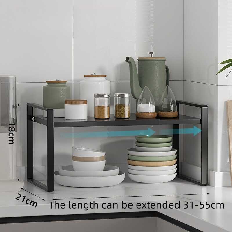 Kitchen 3 Ba Shelf Layered Multifunctional Countertop Retractable 31 ...