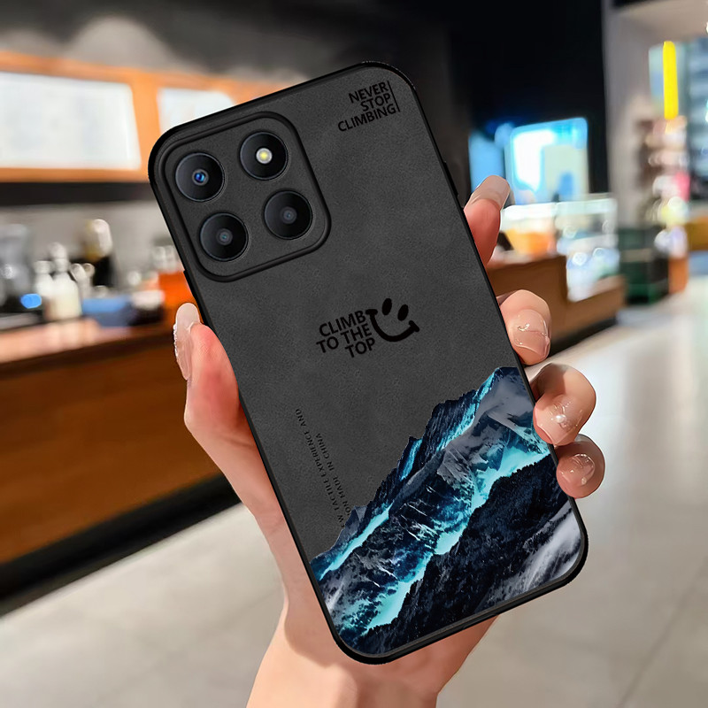 RankOne Cover Per Realme C11 (2020) Con Design A CD E Texture Similpelle - Azzurro - 2