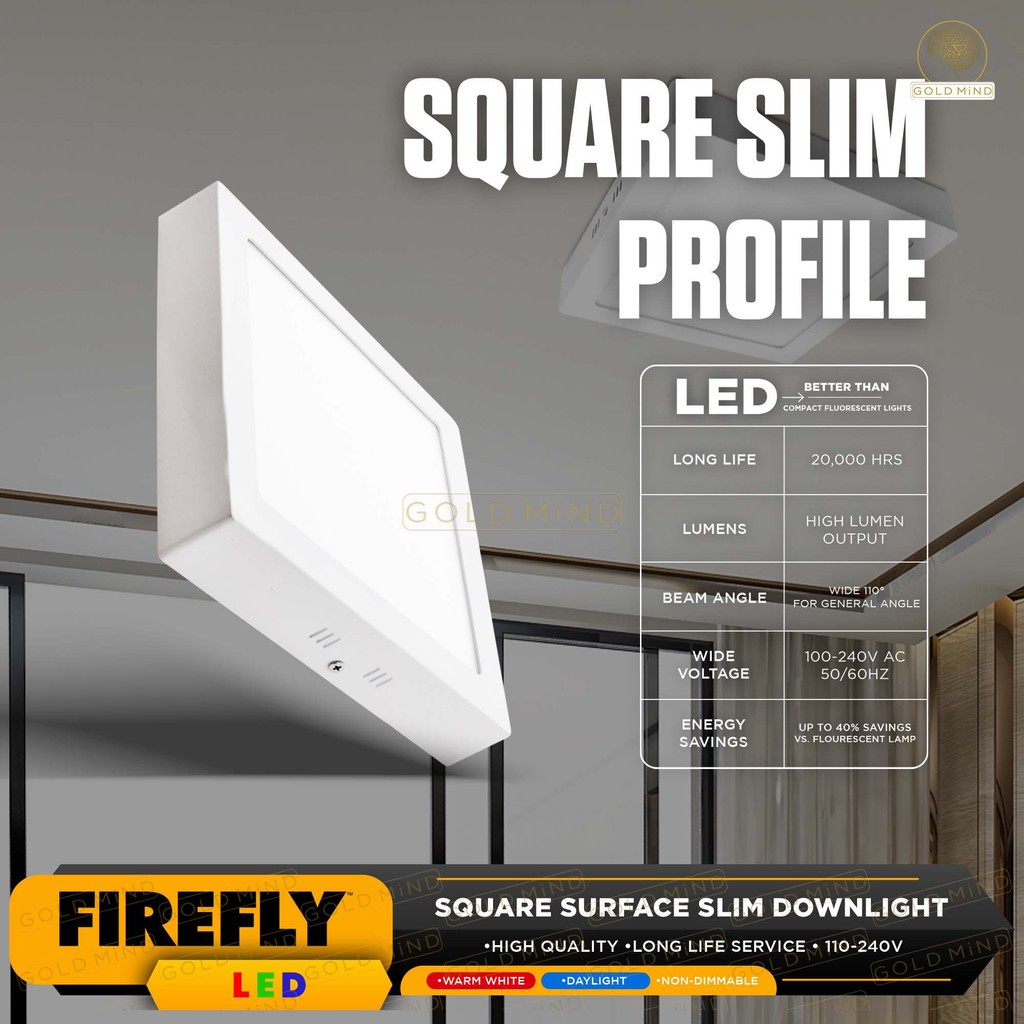 Firefly Basic Series LED Surface Slim Downlight (DAYLIGHT / WARM WHITE ...
