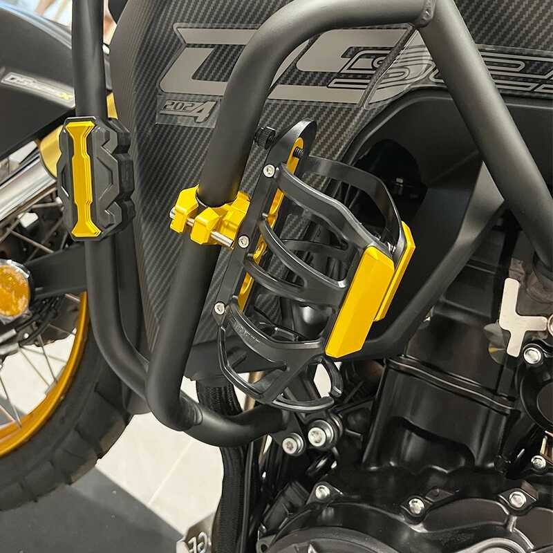 Plaquette De Support Pour Béquille Latérale Moto VOGE DS900X/DS625X/DS525X - Aluminium CNC - Noir - Anti-enfoncement - 9