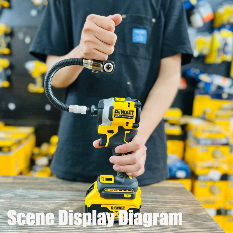 DEWALT DWARAFS-Z Right Angle Flex Shaft Bit Holder Flexible Hose ...