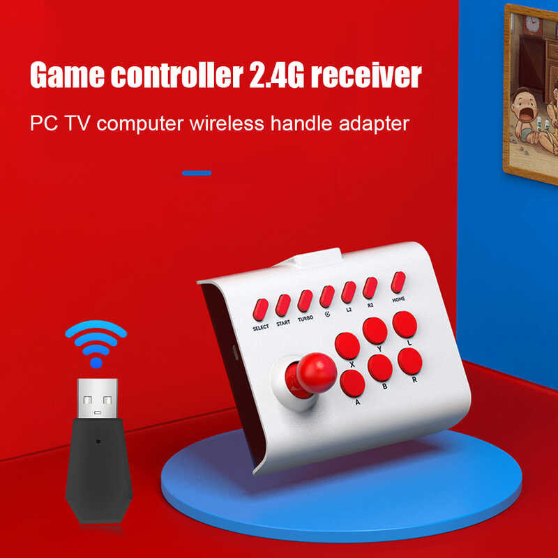 C9e Pxn-0082 Game Joystick Retro Arcade Console Rocker Wireless ...