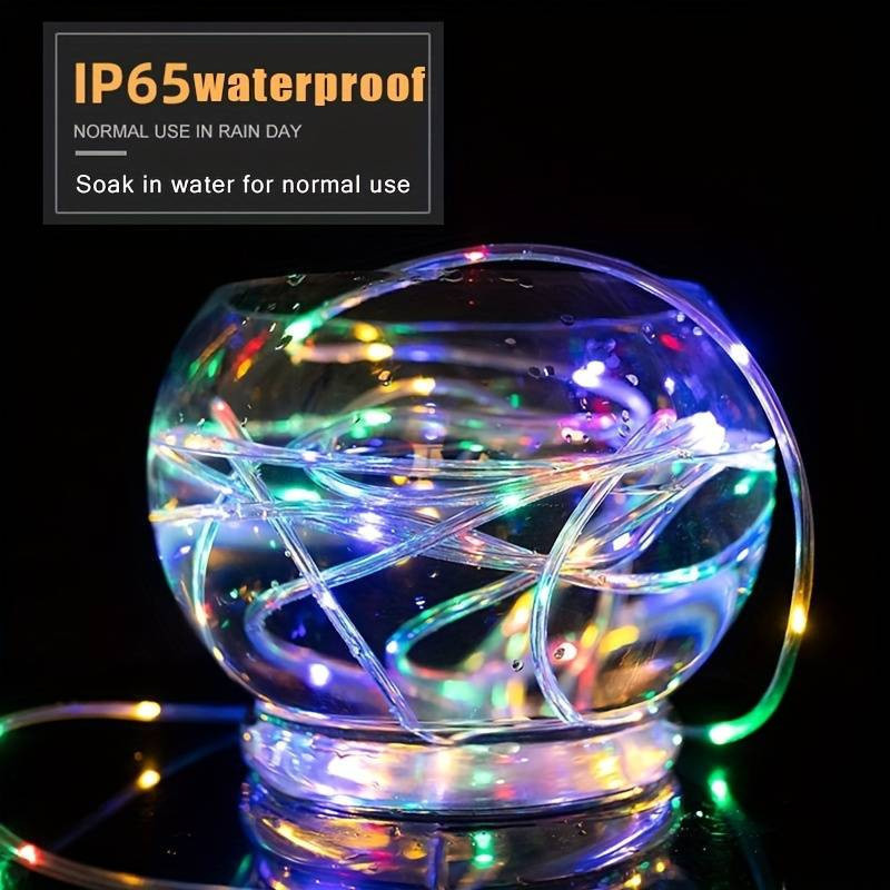 LED PVC Rope Light Waterproof Solar String Light for Garden Christmas ...