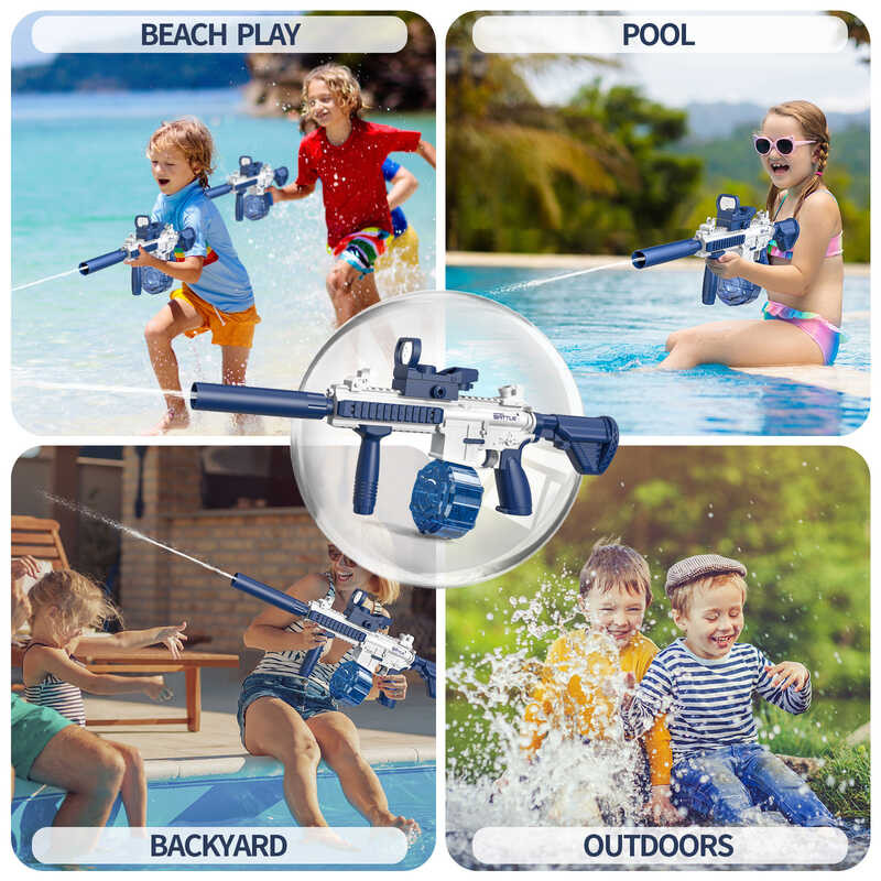 Popular 2024 Electric Move Pistol Water Gun Children Beach Large ...