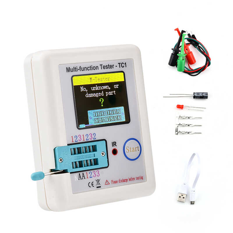 TC1 LCR-TC1 LCR-T7 Multimeter Colorful Display TFT For Diode Triode MOS ...