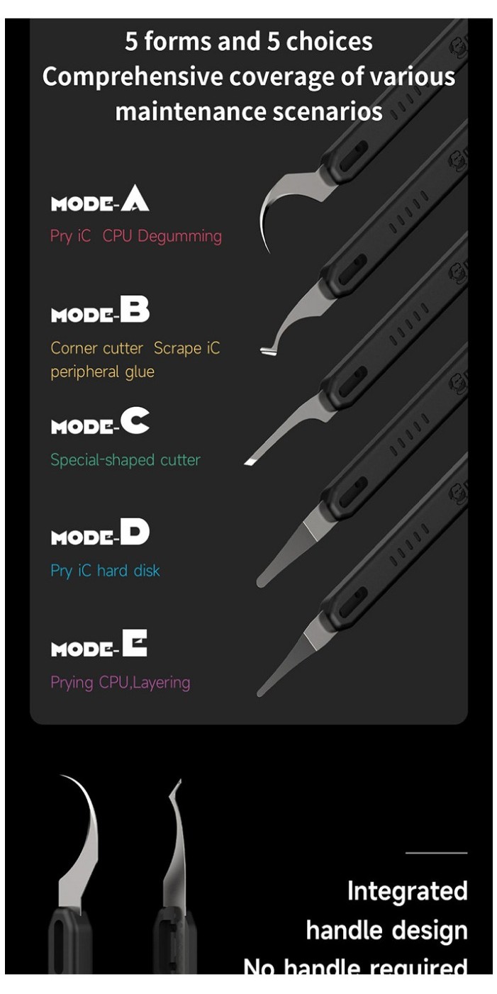 MECHANIC Integrated Rework Blade Set Quick Edge 7 Multifunction Durable ...
