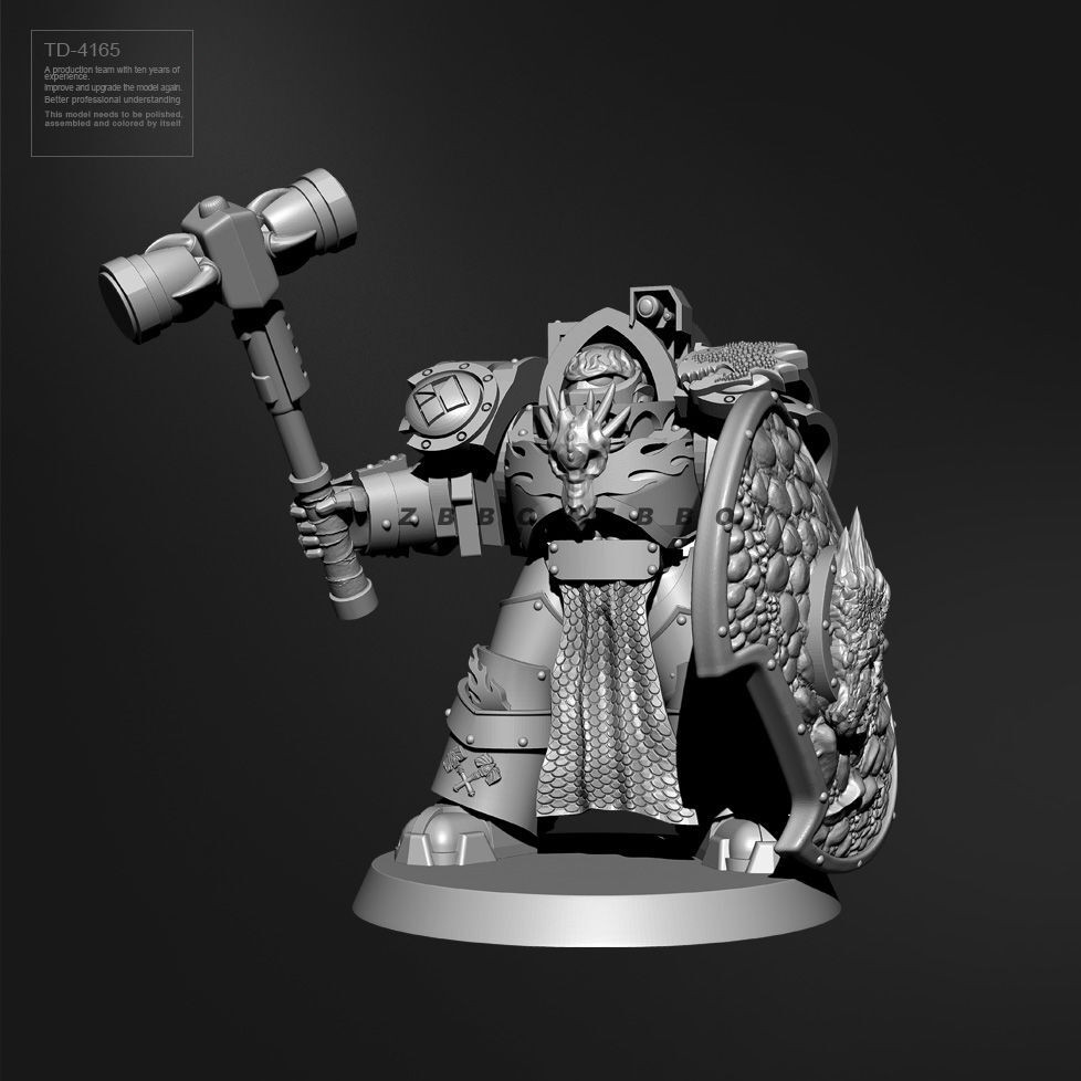 55 Resin Model Warhammer Soldier Human Fire Lizard Warrior Tide Play ...