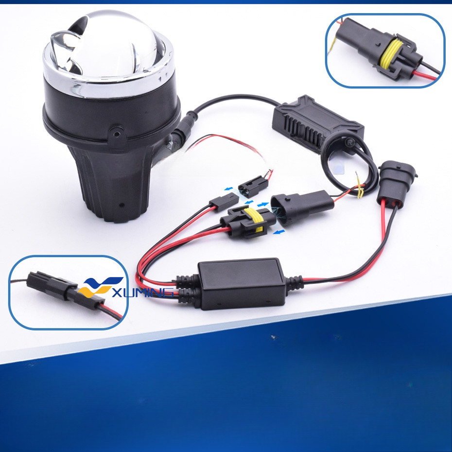 H11 Fog Lamp High Low Controller Wiring Control Cable For Bi-Xenon Bi ...