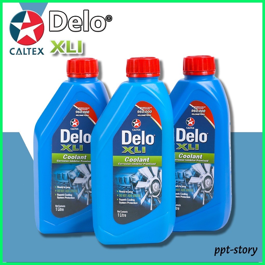 ♟ Caltex Delo Xli Coolant 1L Corrosion Inhibitor Premixed（Green）Long ...