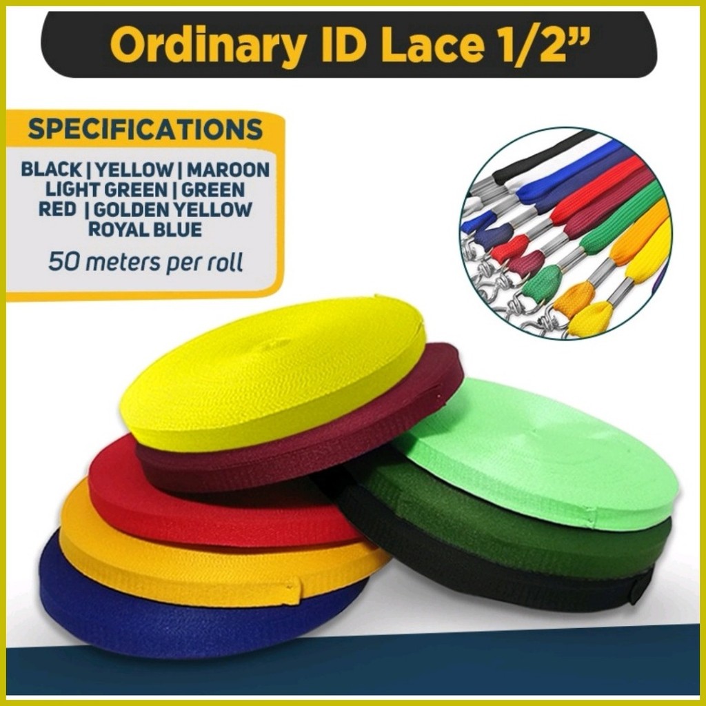 (5 ROLL)1/2 Ordinary ID Lace for Silkscreen (50 meters per roll ...
