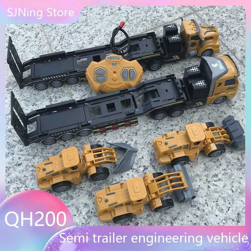 1:48 RC Engineering Semi-Trailer Heavy-Duty Transport Container Vehicle ...