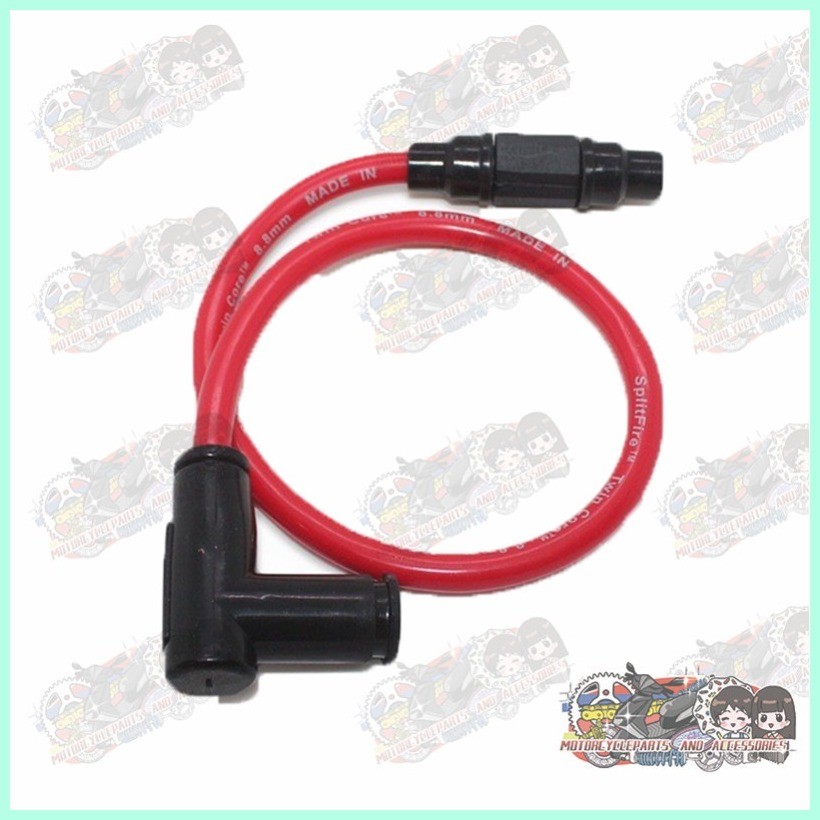LJ Motorcycle Split Fire Twin Core Spark Plug Cap With High Tension ...