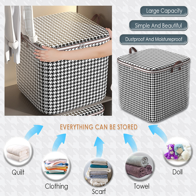 100/140/180L Clothes Organizer Box Foldable Storage Bag Lalagyan ng ...
