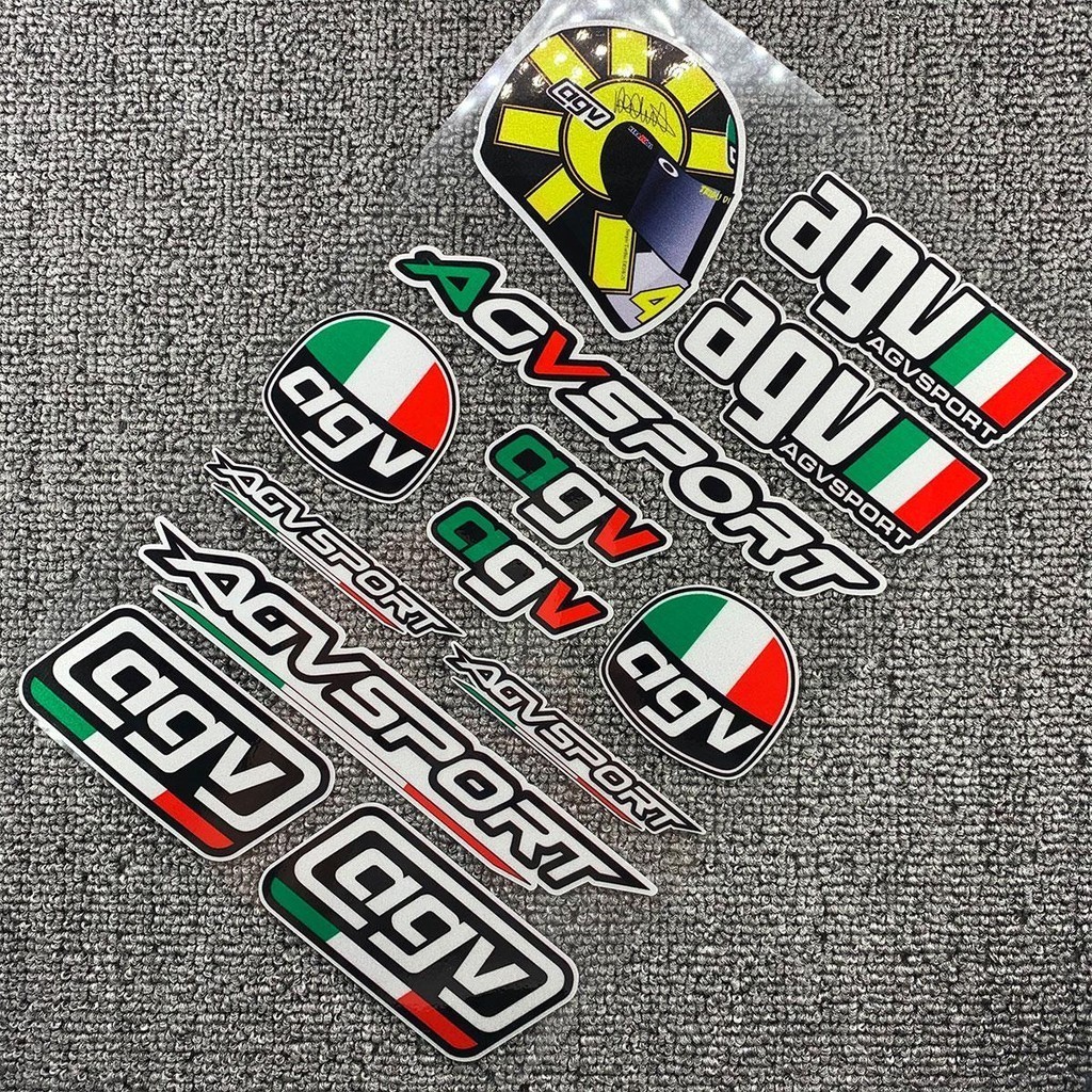 Sponsor Stickers A-GV Reflective Stickers Italian Three-color Stripes ...