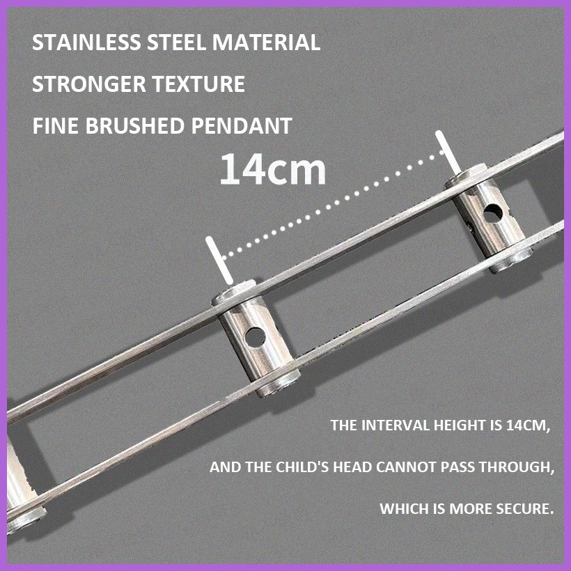 Railing Pole Hand Rail Stainless Steel Railing Pole Partition Balcony Railing Stairs Stainles