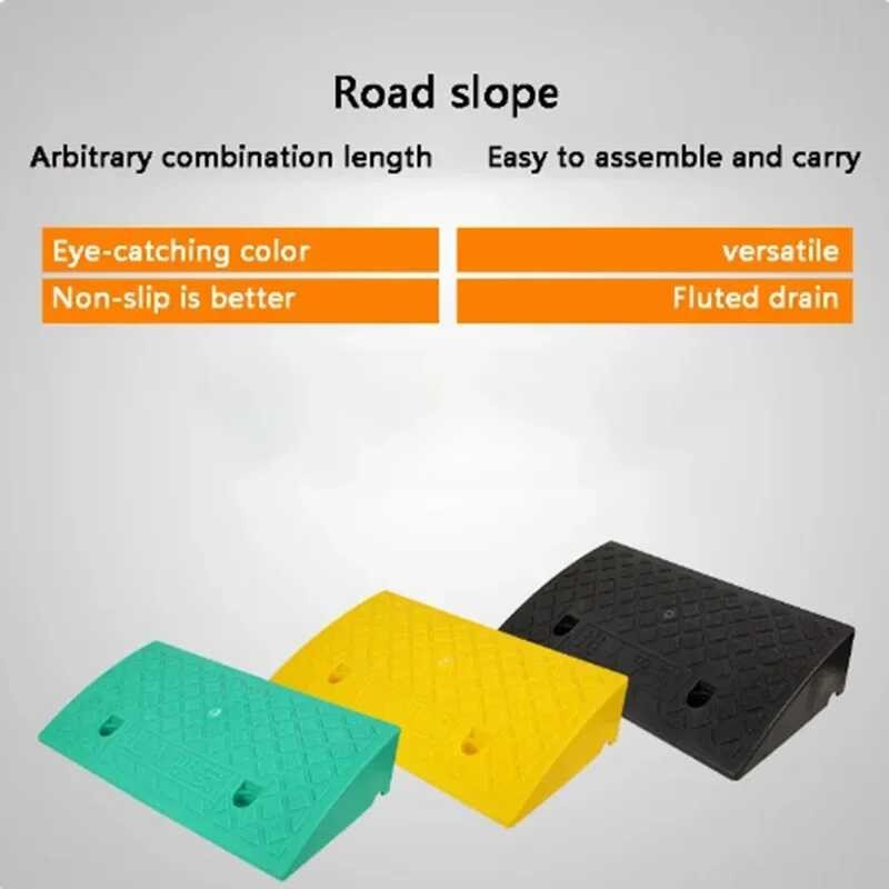 Plastic 50*27*13Cm PVC Curb Portablethreshold Pad Ramp For Loading Dock ...