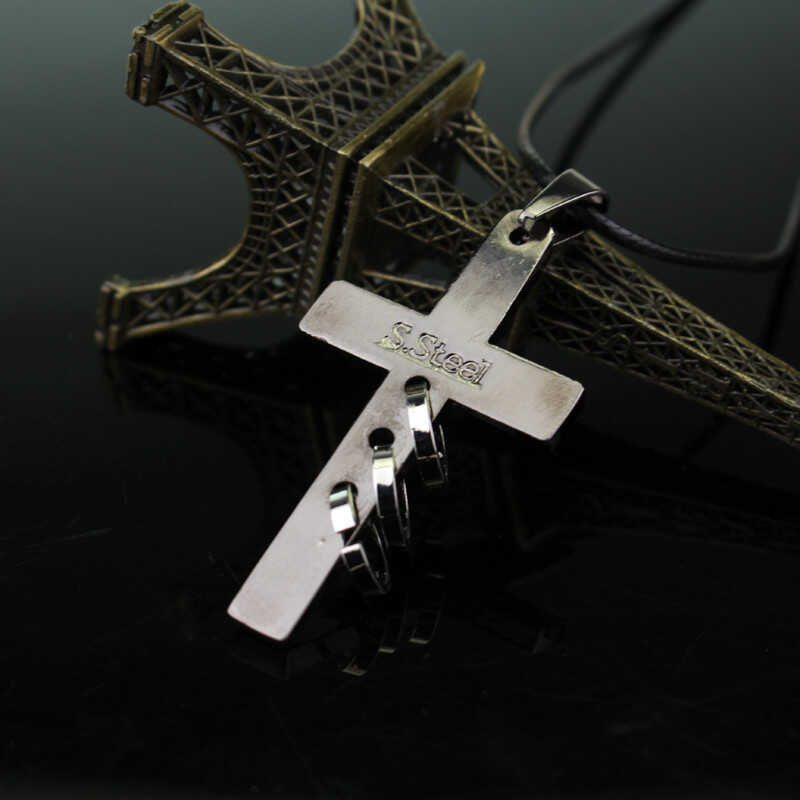 Death Note Death Note Death Note Cross Pendant Leather Rope Necklace ...