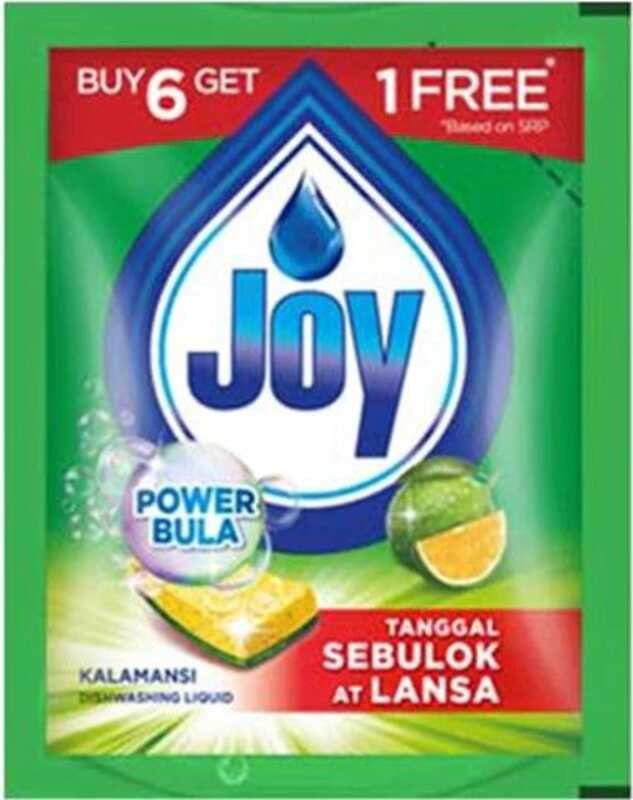 Joy Dishwashing Liquid Sachet 18.5Ml Kalamansi Promo Pack 6 Pcs + 1 ...