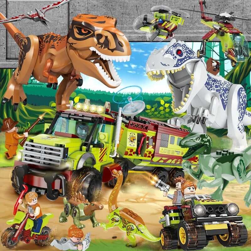 Tt Lego Suitable Building Blocks Jurassic Dinosaur Park World Rare ...