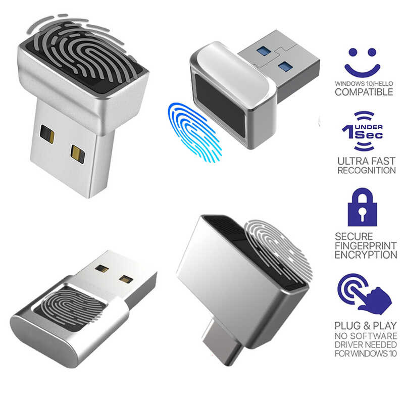 Type 2023 C/USB Fingerprint Reader Module for Windows 10 Hello PC ...