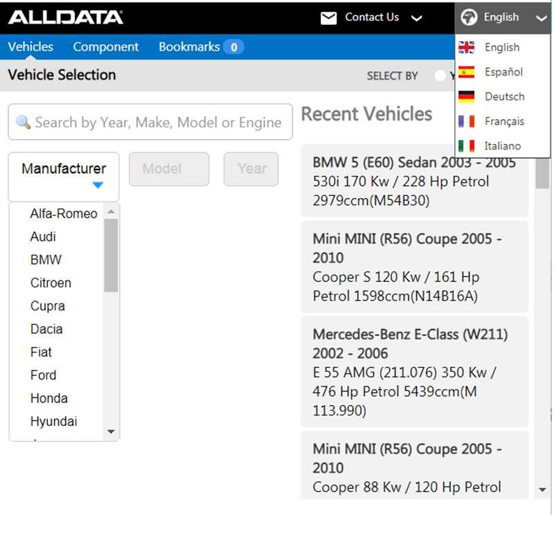 Alldata 2025 Repair Software Auto Data Haynes Virtual System Multigual ...