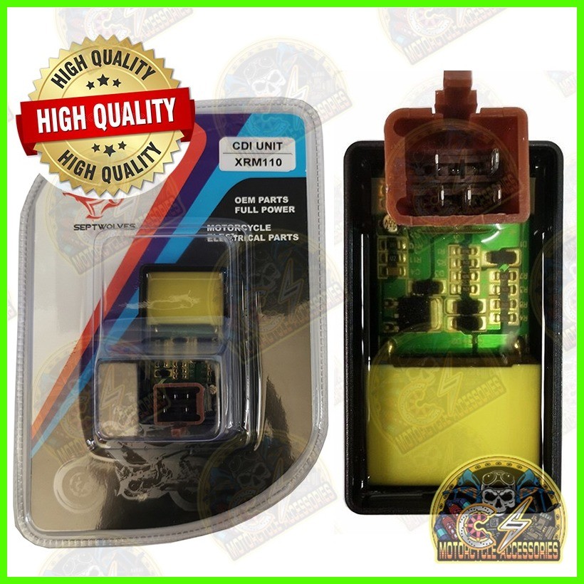 CS Motorcycle SEPTWOLVES CDI Xrm110 / Wave100(5pin) | Shopee Philippines
