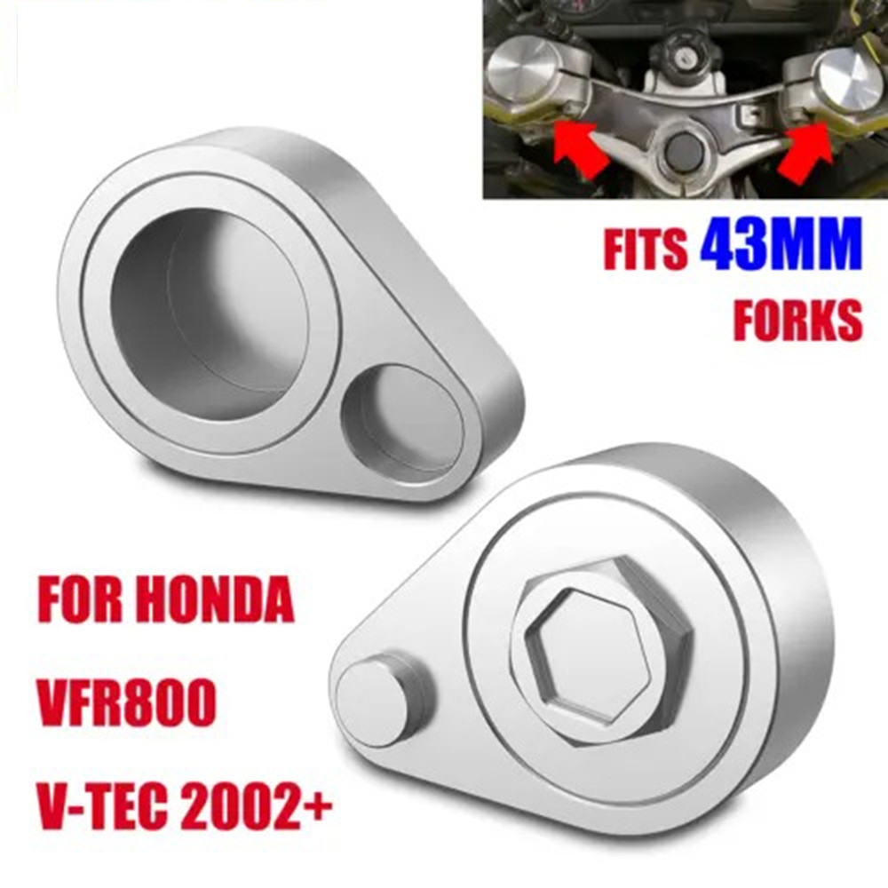 Motorcycle Handle Riser Mount Clamp Fits 43Mm Bar Clamps Raised ...