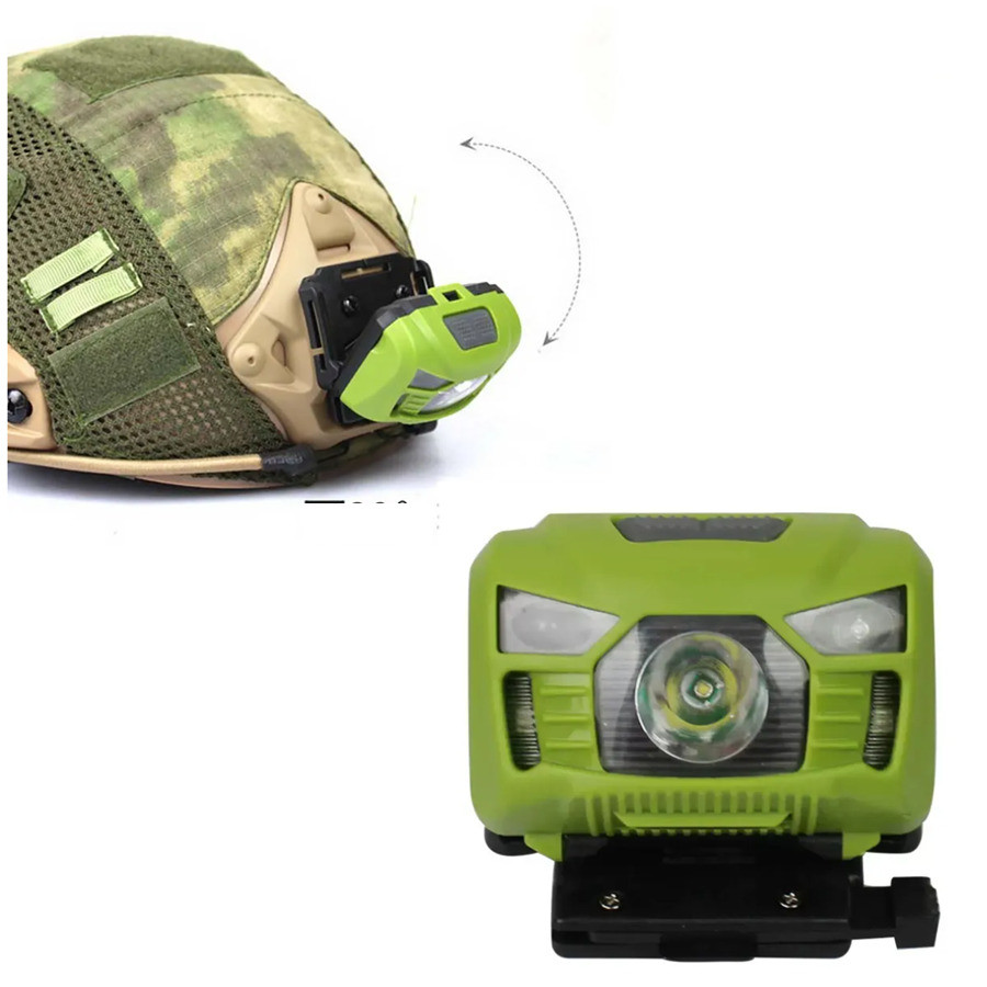 C59 USB 3 Charging Induction Waterproof FAST Tactical Helmet Headlight ...