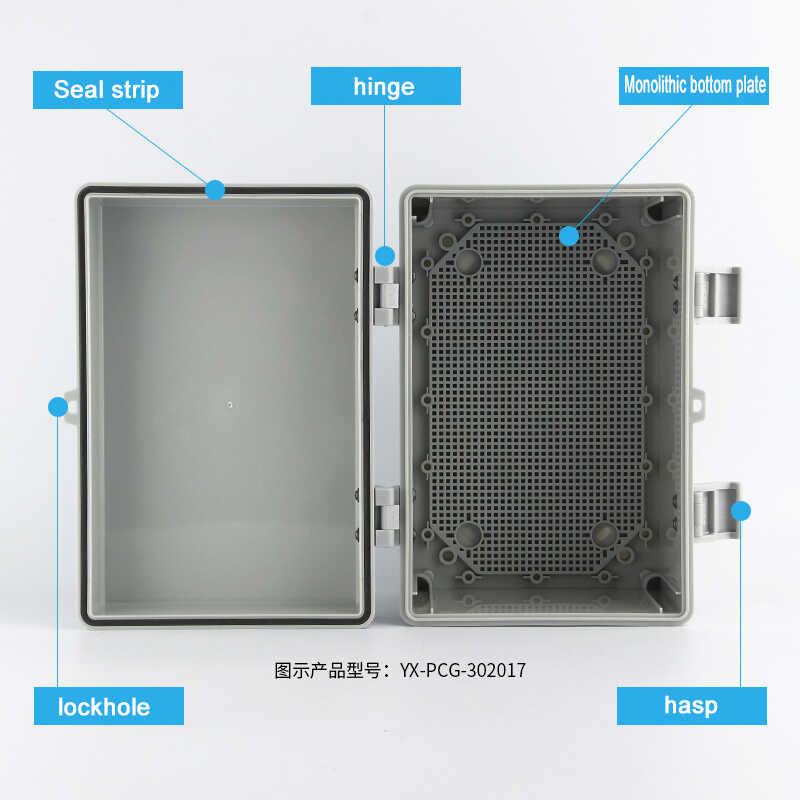shopee seller LY Ip66 Abs Pc Hinged Enclosure Power Electrical Junction ...