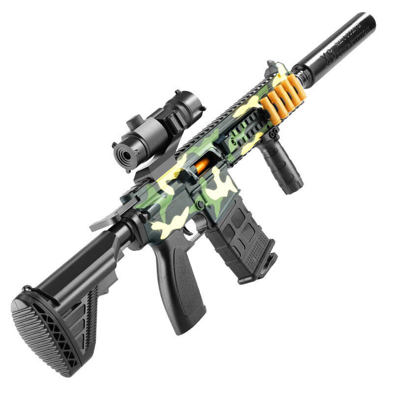 Children's Chicken Eating 98K AWM Shell Throwing Soft Bullet Sniper Gun ...