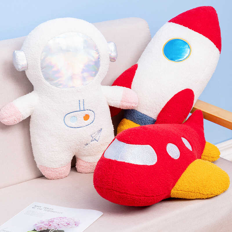 Astronaut Cartoon Spaceman Rocket Plane Toys Spacecraft Simulation ...