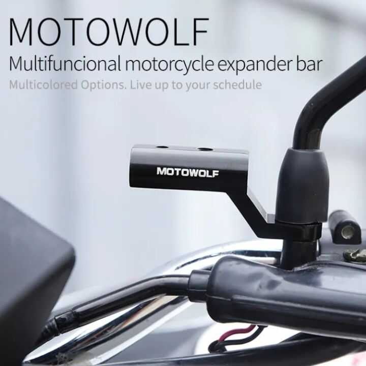 Motowolf Motorcycle Rearview Mirror Expander Bracket | Shopee Philippines