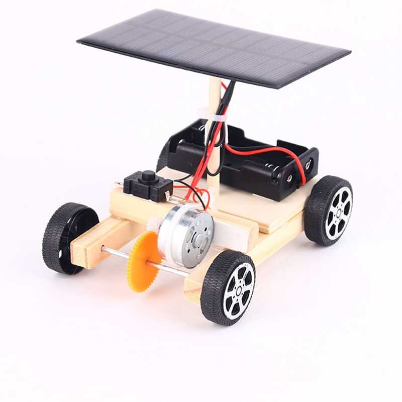 DIY Solar Electric Car Manual Handmade Circuit Science Building Kit ...