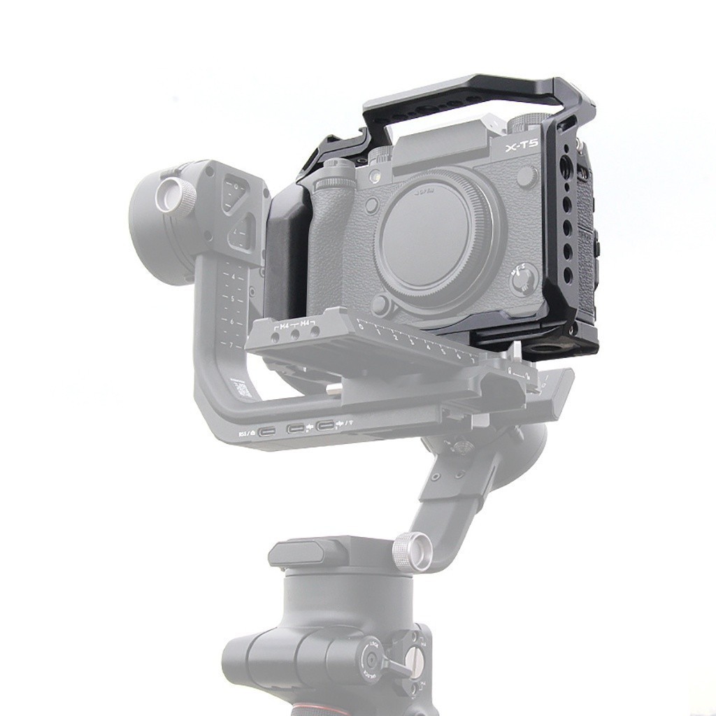 XT-XINTE Metal Camera Cage Protective Frame with Cold Shoe Mount Wooden ...