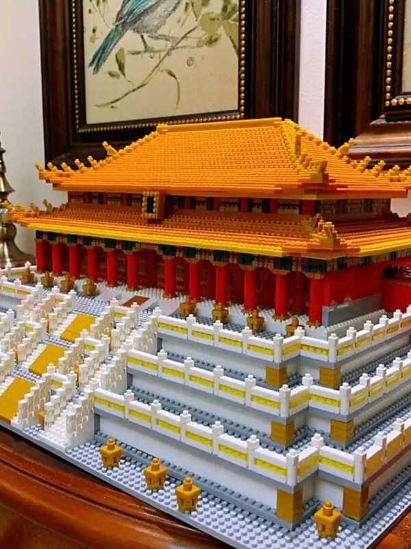 Tt Ginagamit Taihe Hall Forbidden City Laruan Mortise Tenon Block Para ...