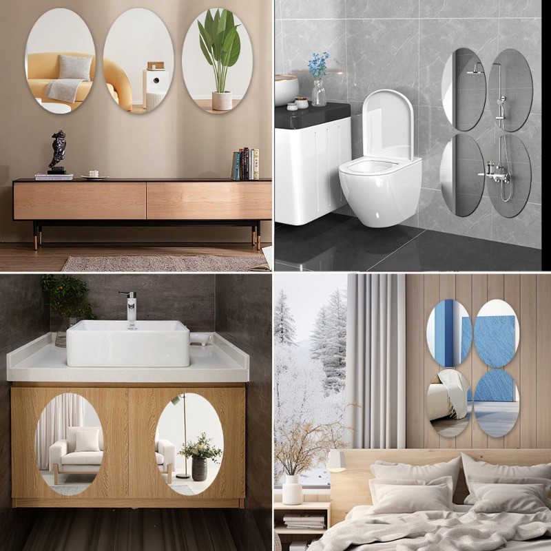 1/3/5Sets Acrylic Soft Mirror Sticker 20x30cm(8x12inch) Self-Adhesive ...