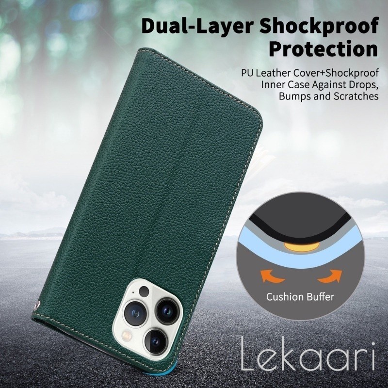 Leather Filp Case Compatible for iPhone 14 13 12 11 X XS XR 8 7 6 6S SE ...