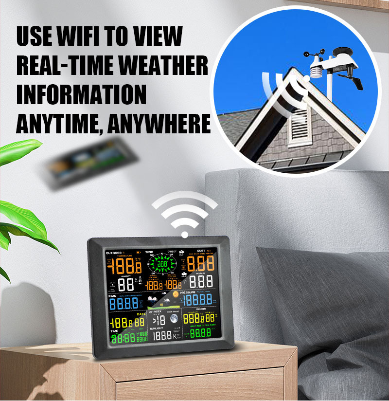 WiFi Professional 0310 Weather Station Internet Wireless With Outdoor ...