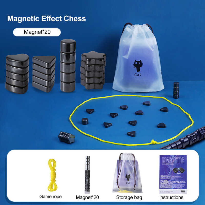 Magnetic Chess Set Anti-Lost Storage Bag Chess Portable Magnetic Chess ...