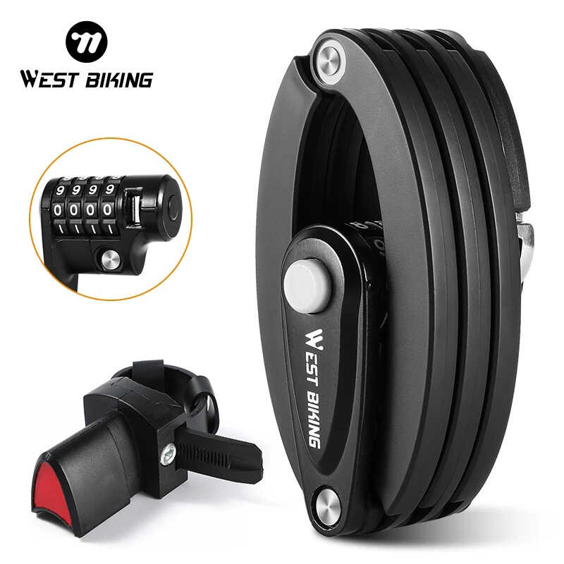 Bike Foldable Pas Lock Anti-Theft E-Bike Chain MTB 1 Padlock Motorcycle ...