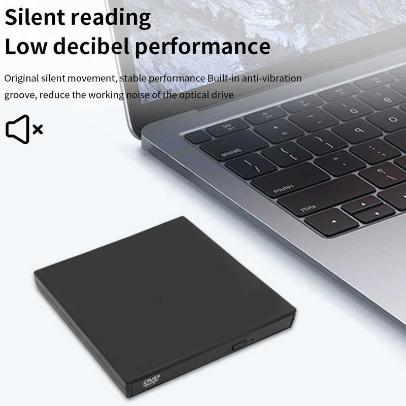 USB D DVD Reader D/DVD USB2.0 External Disk Drive D-ROM DVD-ROM Optical ...