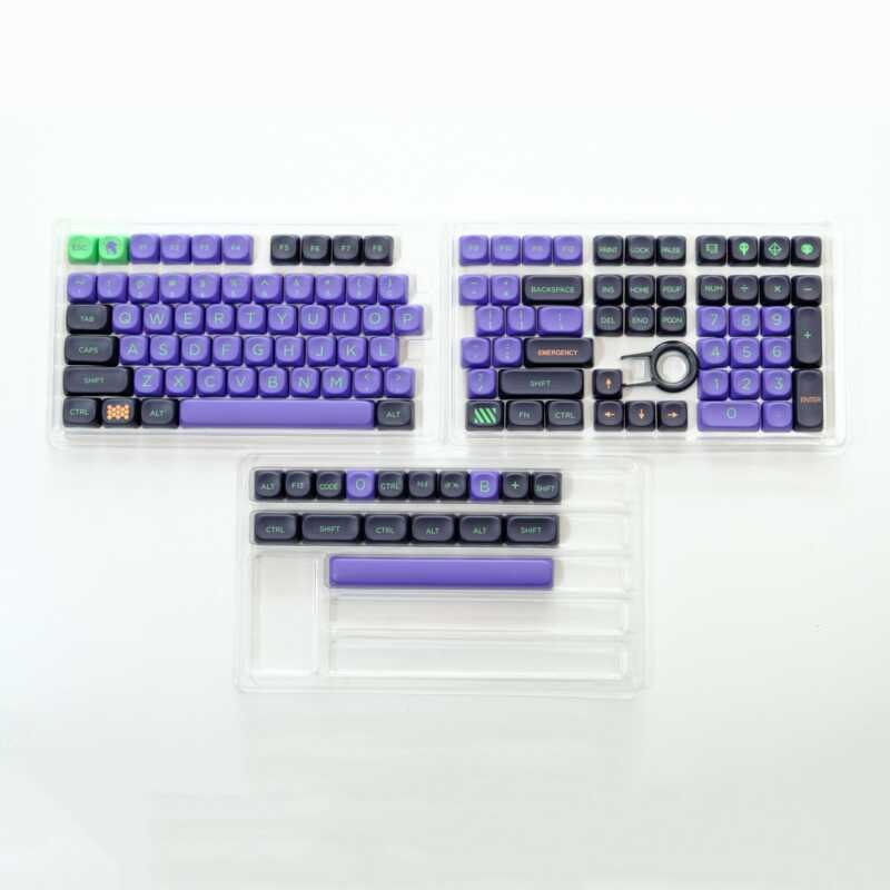 Keycaps EVA01 PBT MOA Height Keycap Five-sided Dye Sublimation For ...
