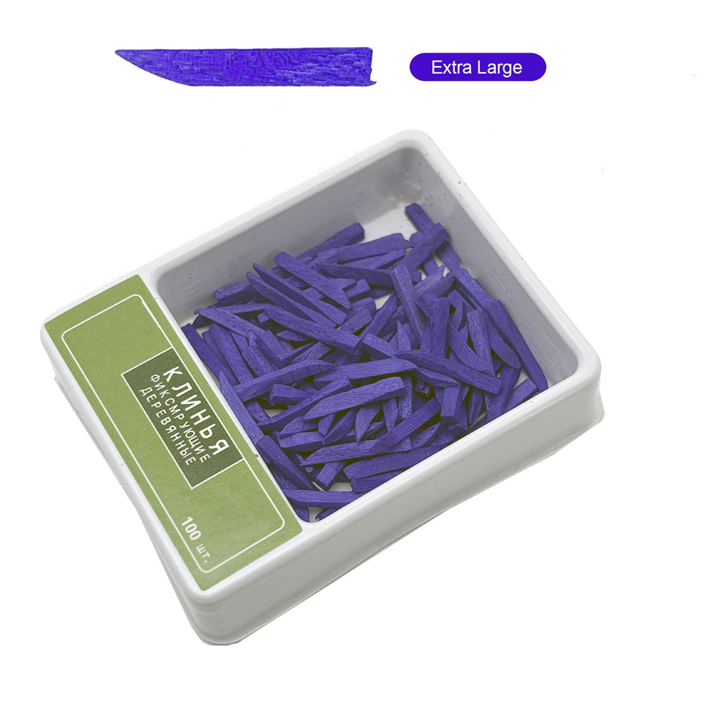 100Pcs/Box Dental Wooden Wedges Interdental Contoured Dental Wedges ...