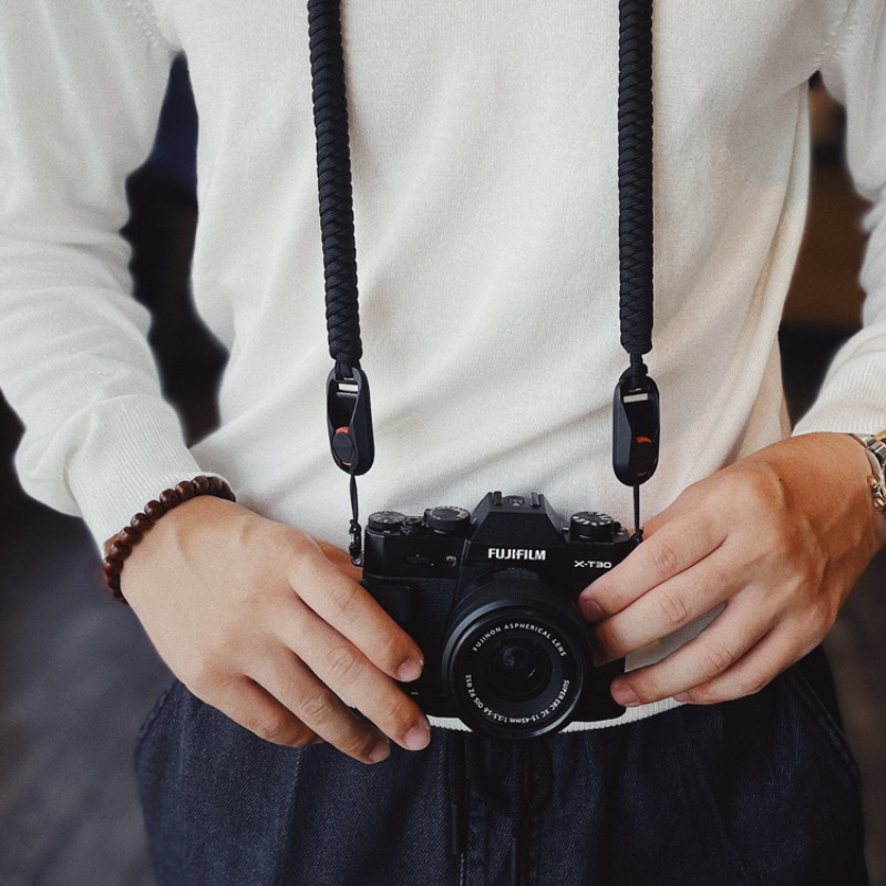 Camera Strap Universal Quick Release Buckle Woven Rope Style Retro Fuji ...