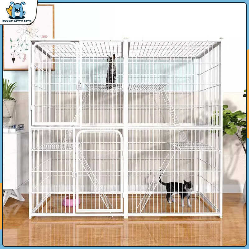 Platform Large Dog Pets Cages Cat House Inner Villa para sa maraming ...