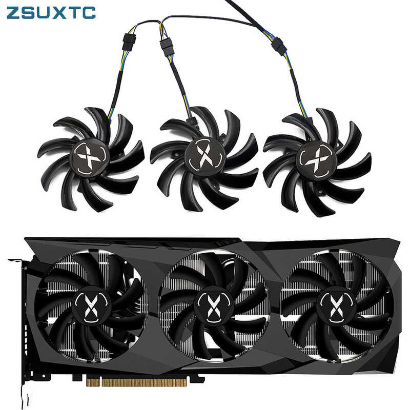 9215su 85Mm 60 4 4-Pin 6700Xt GPU Para Sa XFX Speeder SWFT 309 Radeon ...