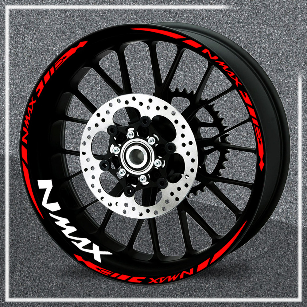 7B For 3 N-Max Nmax125 155 Nmax Reflective Motorcycle Wheel Stickers ...