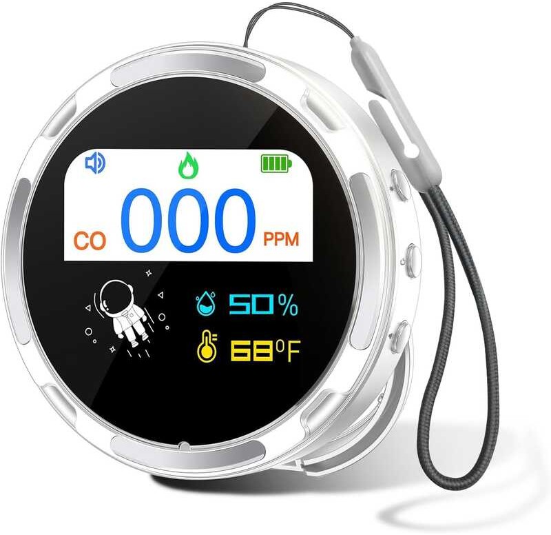 Portable LADER Travel Carbon Monoxide Detector, 3-in-1 CO Monitor ...