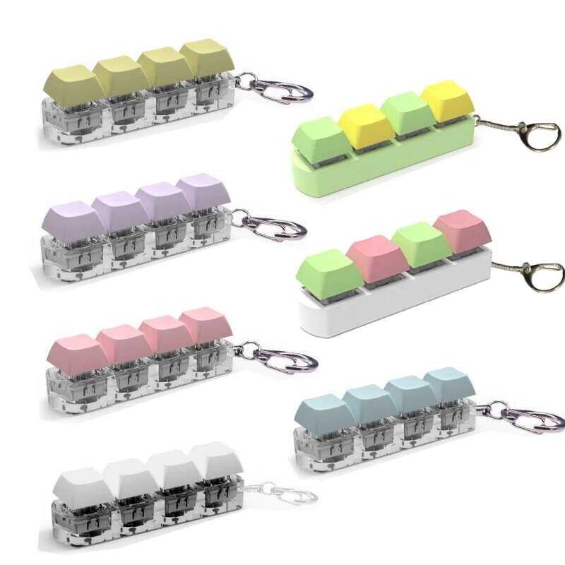 4PCS Keys Keyboard Key Toy Stress Relief DIY Fidget Button Keycap ...