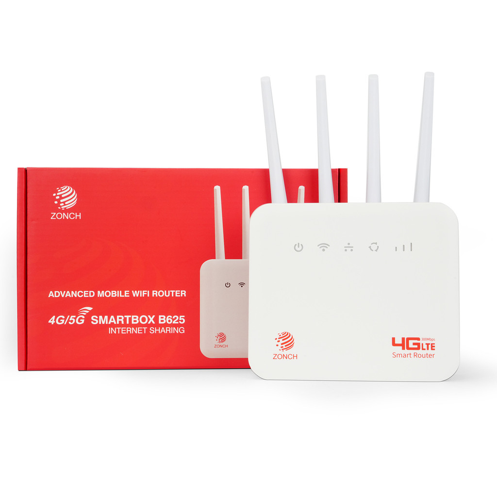 ZONCH B625 LTE 4G WiFi Router 1 WAN/LAN Port 300Mbps 32 User Connection ...